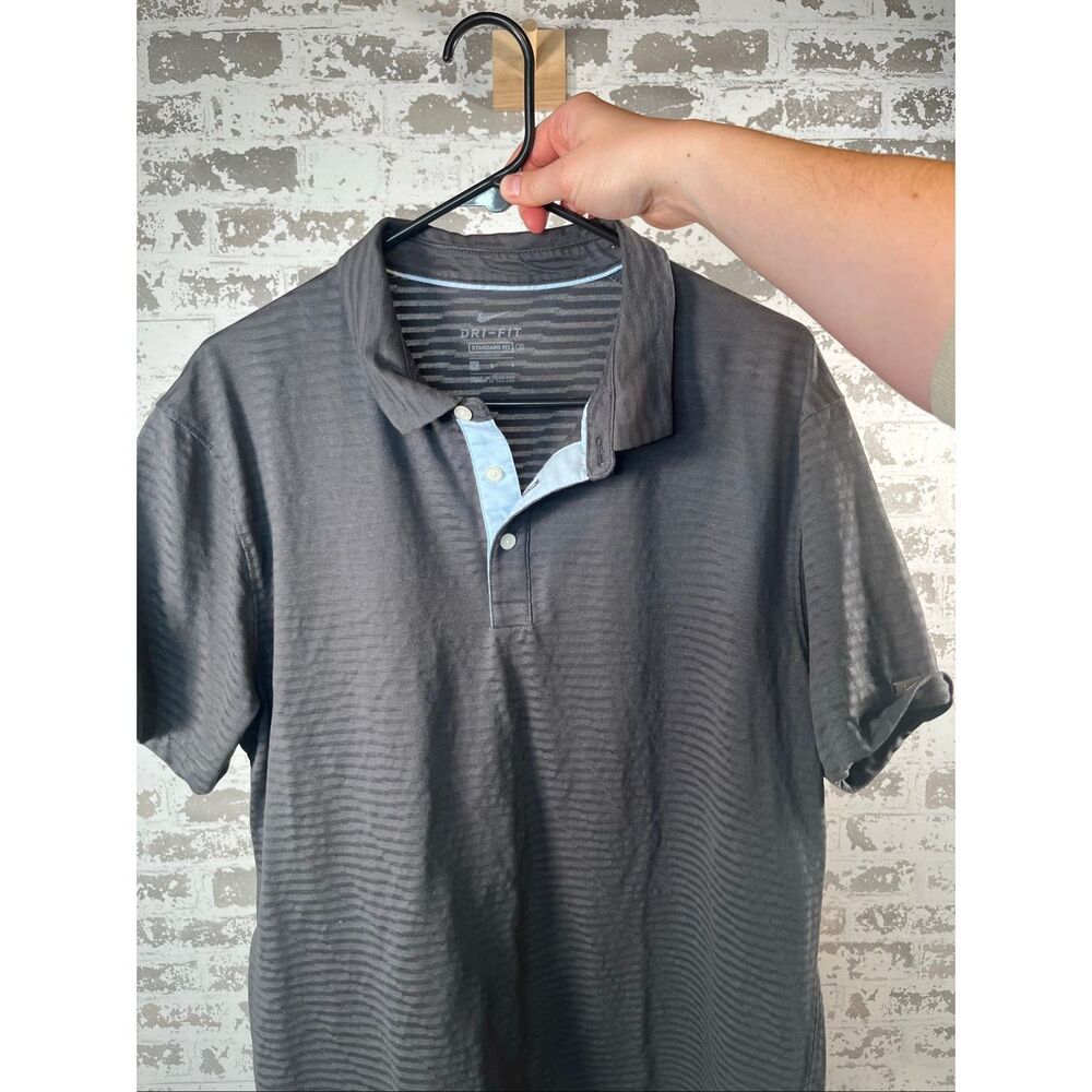 Nike | mens athletic polo gray standard fit